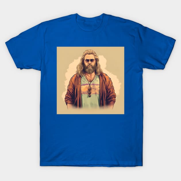 Fat Thor Dude T-Shirt by Grassroots Green